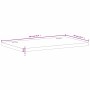 Solid beech wood desktop board 100x60x4 cm by , Desk accessories and products - Ref: Foro24-356076, Price: 87,62 €, Discount: %