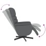 Reclining massage armchair with footrest in gray synthetic leather by , Armchairs - Ref: Foro24-356713, Price: 183,99 €, Disc...