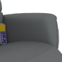 Reclining massage armchair with footrest in gray synthetic leather by , Armchairs - Ref: Foro24-356713, Price: 183,99 €, Disc...