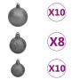 Künstlicher Weihnachtsbaum mit 300 LED-Kugeln und Schnee, 210 cm. von , Weihnachtsbäume - Ref: Foro24-3210162, Preis: 96,03 €...