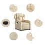 Cream fabric recliner. by , Armchairs - Ref: Foro24-372412, Price: 197,07 €, Discount: %