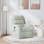 Sillón reclinable de masaje terciopelo gris claro de , Sillones - Ref: Foro24-373511, Precio: 255,27 €