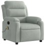 Leicht grauer Samt-Massage-Fernsehsessel von , Sessel - Ref: Foro24-373511, Preis: 255,27 €, Rabatt: %
