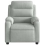 Leicht grauer Samt-Massage-Fernsehsessel von , Sessel - Ref: Foro24-373511, Preis: 255,27 €, Rabatt: %