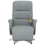 Massage-Fernsehsessel mit Fußstütze, hellgrauem Stoff. von , Sessel - Ref: Foro24-356573, Preis: 230,95 €, Rabatt: %
