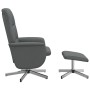 Dark gray fabric reclining armchair with footrest. by , Armchairs - Ref: Foro24-356571, Price: 163,23 €, Discount: %