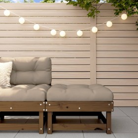 Massiver Gartenhocker aus honigbraunem Kiefernholz von , Modulare Sofas für den Außenbereich - Ref: Foro24-825383, Preis: 65,...