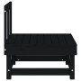 Zwei zentrale Gartensofas aus massivem schwarzen Kiefernholz von , Modulare Sofas für den Außenbereich - Ref: Foro24-825405, ...