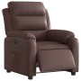 Sillón reclinable eléctrico de cuero sintético marrón de , Sillones - Ref: Foro24-3205030, Precio: 265,12 €, Descuento: %