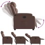 Sillón reclinable eléctrico de cuero sintético marrón de , Sillones - Ref: Foro24-3205030, Precio: 265,12 €, Descuento: %