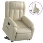 Verstellbarer Aufstehsessel aus Kunstleder in Cremefarbe. von , Sessel - Ref: Foro24-3205265, Preis: 313,57 €, Rabatt: %