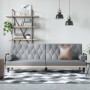 Sofá cama con reposabrazos tela gris claro de , Sofás - Ref: Foro24-351937, Precio: 276,63 €, Descuento: %