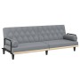 Light gray fabric sofa bed with armrests by , Sofas - Ref: Foro24-351937, Price: 276,63 €, Discount: %