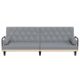Sofá cama con reposabrazos tela gris claro de , Sofás - Ref: Foro24-351937, Precio: 276,63 €, Descuento: %