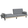 Sofá cama con reposabrazos tela gris claro de , Sofás - Ref: Foro24-351937, Precio: 276,63 €, Descuento: %
