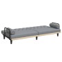 Sofá cama con reposabrazos tela gris claro de , Sofás - Ref: Foro24-351937, Precio: 276,63 €, Descuento: %