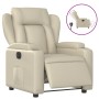 Elektrischer Relaxsessel aus cremefarbenem Kunstleder. von , Sessel - Ref: Foro24-3204531, Preis: 253,79 €, Rabatt: %