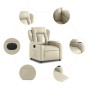 Elektrischer Relaxsessel aus cremefarbenem Kunstleder. von , Sessel - Ref: Foro24-3204531, Preis: 253,79 €, Rabatt: %