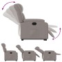 Electric reclining and lifting armchair in taupe gray fabric by , Armchairs - Ref: Foro24-3205348, Price: 339,37 €, Discount: %