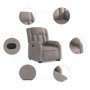 Electric reclining and lifting armchair in taupe gray fabric by , Armchairs - Ref: Foro24-3205348, Price: 339,37 €, Discount: %