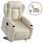 Cream synthetic leather electric reclining lift chair by , Armchairs - Ref: Foro24-3204559, Price: 319,95 €, Discount: %