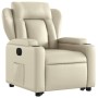 Cream synthetic leather electric reclining lift chair by , Armchairs - Ref: Foro24-3204559, Price: 319,95 €, Discount: %