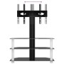 Mueble TV esquina 3 niveles para 32-70 pulgadas negro plateado de , Muebles TV - Ref: Foro24-358176, Precio: 140,38 €, Descue...