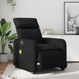 Reclining electric massage armchair in black synthetic leather by , Armchairs - Ref: Foro24-3206742, Price: 269,70 €, Discoun...