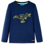 Camiseta infantil de manga larga azul marino 140 de , Camisetas para niños - Ref: Foro24-13258, Precio: 11,60 €, Descuento: %