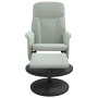 Light gray velvet recliner with footrest by , Armchairs - Ref: Foro24-356689, Price: 178,52 €, Discount: %