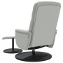Light gray velvet recliner with footrest by , Armchairs - Ref: Foro24-356689, Price: 178,52 €, Discount: %