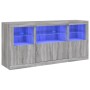 Sideboard mit LED-Lichtern in Sonoma-Grau 142,5x37x67 cm von , Sideboards - Ref: Foro24-3209070, Preis: 178,93 €, Rabatt: %