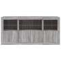 Sideboard mit LED-Lichtern in Sonoma-Grau 142,5x37x67 cm von , Sideboards - Ref: Foro24-3209070, Preis: 178,93 €, Rabatt: %