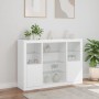 Vitrinen mit LED-Lichtern, 3-teilig, aus weißem Ingenieurholz. von , Sideboards - Ref: Foro24-3209128, Preis: 223,98 €, Rabat...