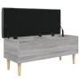 Bank mit Stauraum aus grauem Sonoma-Ingenieurholz 102x42x46 cm. von , Bänke für Hallen und Lager - Ref: Foro24-835087, Preis:...
