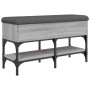 Bank Schuhmacher aus grauem Sonoma-Ingenieurholz 82x32x45 cm von , Bänke für Hallen und Lager - Ref: Foro24-835175, Preis: 66...