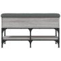 Bank Schuhmacher aus grauem Sonoma-Ingenieurholz 82x32x45 cm von , Bänke für Hallen und Lager - Ref: Foro24-835175, Preis: 66...