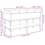 Bank Schuhmacher aus grauem Sonoma-Ingenieurholz 82x32x45 cm von , Bänke für Hallen und Lager - Ref: Foro24-835175, Preis: 66...