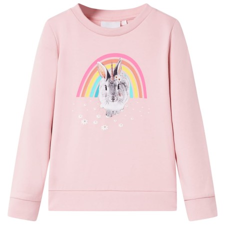 Kinderhoodie in Hellrosa, Größe 140 von , Kinder-T-Shirts - Ref: Foro24-10748, Preis: 16,71 €, Rabatt: %