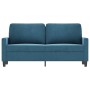 Sofá de 2 plazas terciopelo azul 140 cm de , Sofás - Ref: Foro24-359208, Precio: 246,89 €, Descuento: %