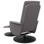 Massage-Sessel mit verstellbarer Rückenlehne und Fußstütze aus grauem Kunstleder. von , Sessel - Ref: Foro24-356519, Preis: 1...