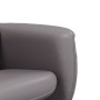 Massage-Sessel mit verstellbarer Rückenlehne und Fußstütze aus grauem Kunstleder. von , Sessel - Ref: Foro24-356519, Preis: 1...