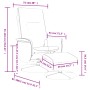Reclining massage armchair with footrest in gray synthetic leather by , Armchairs - Ref: Foro24-356519, Price: 183,15 €, Disc...