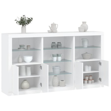 Sideboard mit weißen LED-Lichtern 181,5x37x100 cm von , Sideboards - Ref: Foro24-3209177, Preis: 237,68 €, Rabatt: %