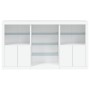 Sideboard with white LED lights 181.5x37x100 cm by , Sideboards - Ref: Foro24-3209177, Price: 224,64 €, Discount: %