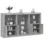 Sideboard with LED lights in concrete gray 181.5x37x100 cm by , Sideboards - Ref: Foro24-3209180, Price: 203,81 €, Discount: %