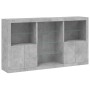 Sideboard with LED lights in concrete gray 181.5x37x100 cm by , Sideboards - Ref: Foro24-3209180, Price: 203,81 €, Discount: %