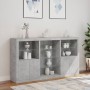 Sideboard with LED lights in concrete gray 181.5x37x100 cm by , Sideboards - Ref: Foro24-3209180, Price: 203,81 €, Discount: %