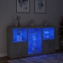 Sideboard with LED lights in concrete gray 181.5x37x100 cm by , Sideboards - Ref: Foro24-3209180, Price: 203,81 €, Discount: %