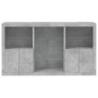 Sideboard with LED lights in concrete gray 181.5x37x100 cm by , Sideboards - Ref: Foro24-3209180, Price: 203,81 €, Discount: %